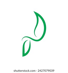 El logotipo de la hoja es único, atractivo y simple