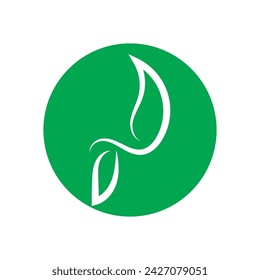 Leaf Logo ist einzigartig, attraktiv und einfach