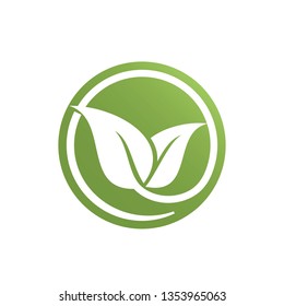 leaf logo vector