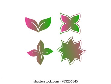 leaf logo vector 