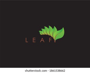 leaf logo vector design