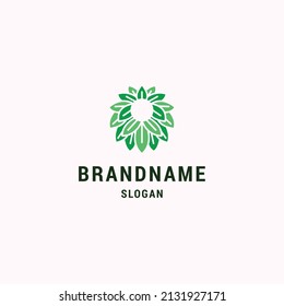 Leaf logo vector design icon template