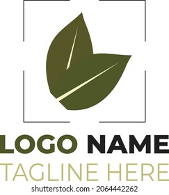 Leaf logo vector design. Illustrator EPS 10