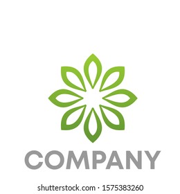 Leaf logo vector design template . Nature sign symbol