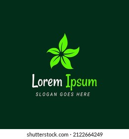 leaf logo vector design template