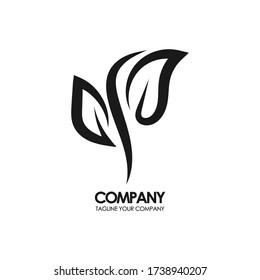 Leaf Logo Vector. Leaf Eco Logo.