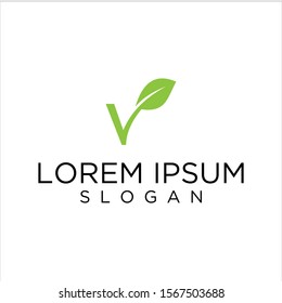 leaf logo vector graphic modern abstract