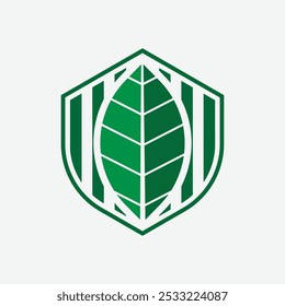 Leaf logo símbolo gráfico signo y Vector
