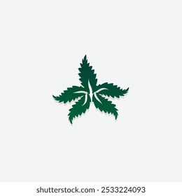 Leaf logo símbolo gráfico signo y Vector
