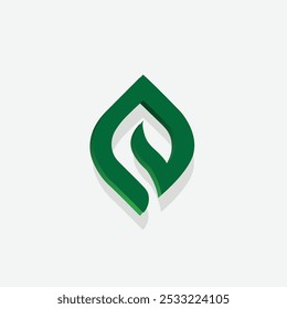Leaf logo vector graphic sign and symbol
