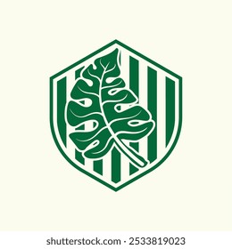 Leaf logo símbolo gráfico signo y Vector
