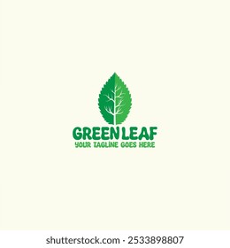 Leaf logo símbolo gráfico signo y Vector
