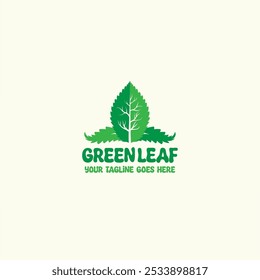 Leaf logo vector graphic sign and symbol
