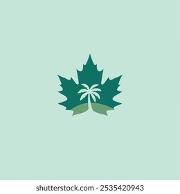 Leaf logo vector graphic sign and symbol
