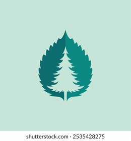 Leaf logo vector graphic sign and symbol
