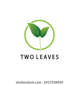 Leaf logo vector icon design template