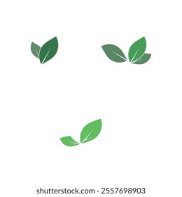 Leaf logo vector icon design template