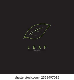 Leaf logo vector icon design template