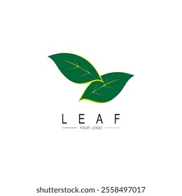 Leaf logo vector icon design template
