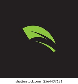 Leaf logo vector icon design template