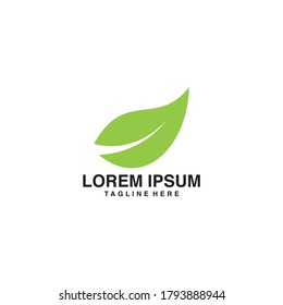 Leaf Logo Vector Icon Illustration