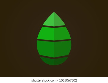 leaf logo vector illustration
