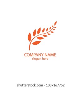 leaf logo vector illustration color natural design