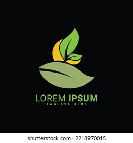 leaf logo vector illustration desgin