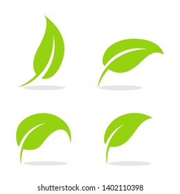 Leaf logo vector Illustration design template - Vector