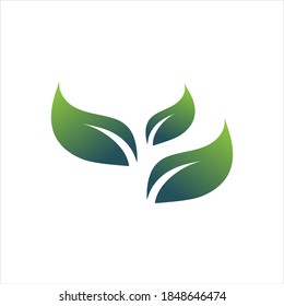 leaf logo vector illustration design template - vector