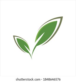 leaf logo vector illustration design template - vector