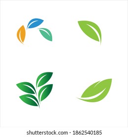 plantilla de diseño de ilustración vectorial de logotipo de hoja