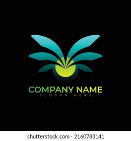 Leaf logo vector illustration design