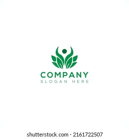 Leaf logo vector illustration design