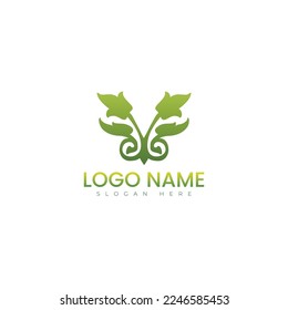 Leaf logo vector illustration design