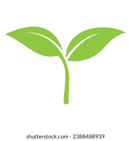 diseño de ilustración vectorial de logotipo de hoja