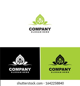 leaf logo vector sign template design.