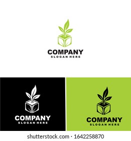 leaf logo vector sign template design.