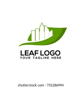leaf logo vector template