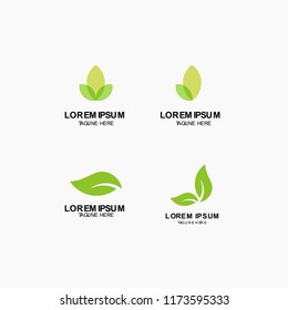 Leaf Logo Vector Template Design Illustration