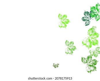 leaf logo vector template design illustration. Watercolor hand drawn art illustration.