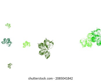 leaf logo vector template design illustration. Watercolor hand drawn art illustration.