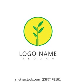 Leaf logo vector template element symbol design