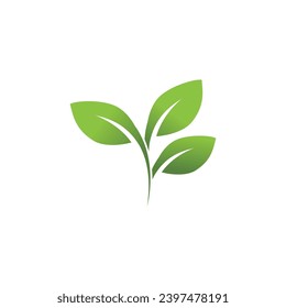 Leaf logo vector template element symbol design