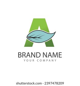 Leaf logo vector template element symbol design