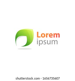 leaf logo vector, template, illustration design