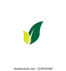 leaf logo vector template symbol and design icon