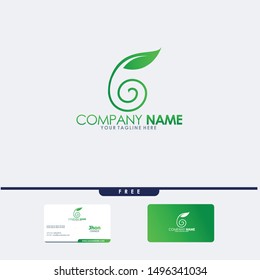 leaf logo,Abstract Vector Sign, Card Design, Vector, Green, icon design, Illustration