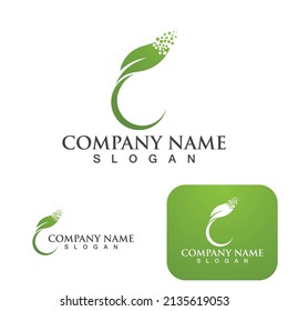 leaf  Logos of green Tree ecology nature element vector