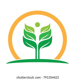 leaf logotype business